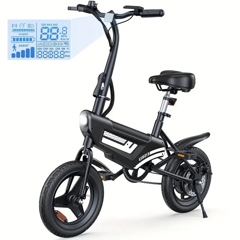 Adult-High-Performance-Folding-Electric-Bike-20MPH-Top-Speed-25.5-Miles-Range-500W-Motor-Removable-Battery-LCD-Display-Perfect-for-Commuting-Leisure