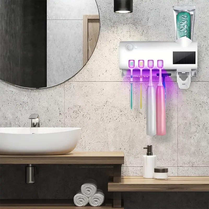 mounted toothbrush wall